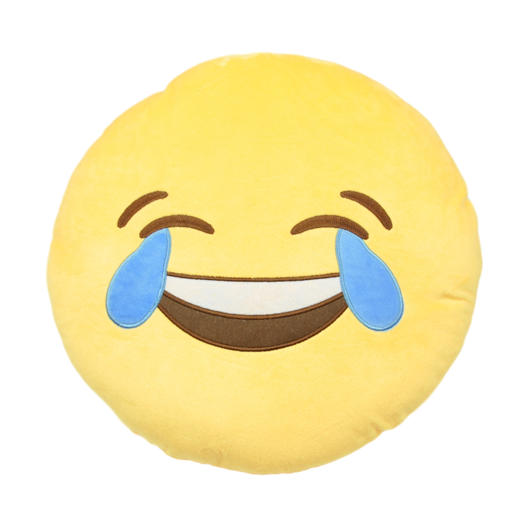 Emojikudde med tårar av glädje