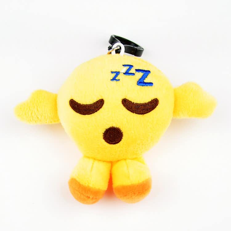 Miniemoji som sover och snarkar